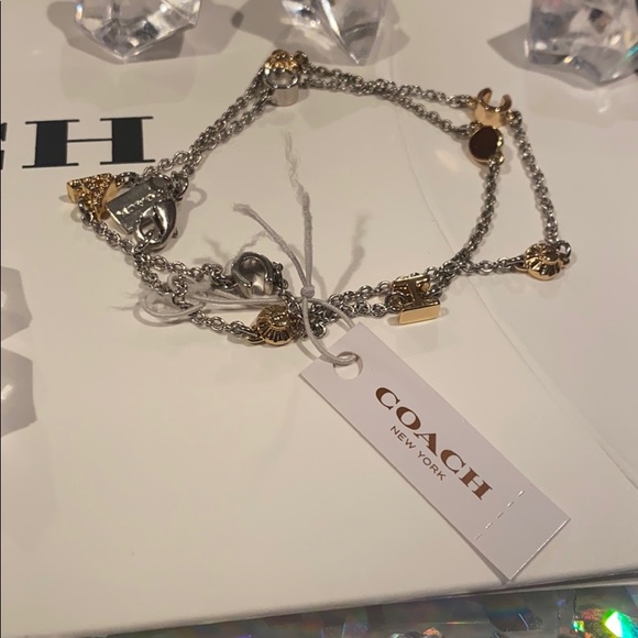 Never Used Coach New York Double Wrap Bracelet - Picture 2 of 6